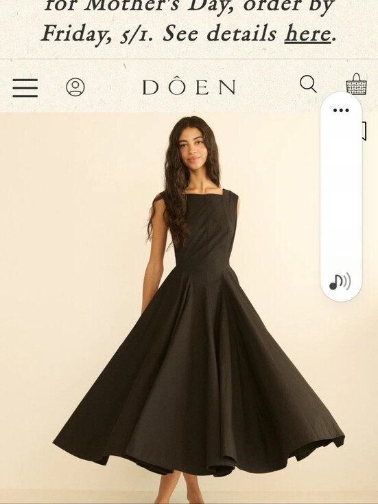 Doen Dresses & Skirts - Doen Riviera Dress In Black